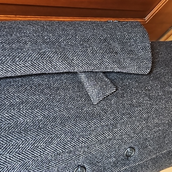 HART SCHAFFNER & MARX COAT BRILLS TRENCH PURE VIRGIN WOOL MEN'S VINTAGE - Picture 5 of 11